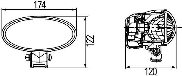 Ilustracja 1GB 996 186-051 HELLA oświetlenie pomocnicze