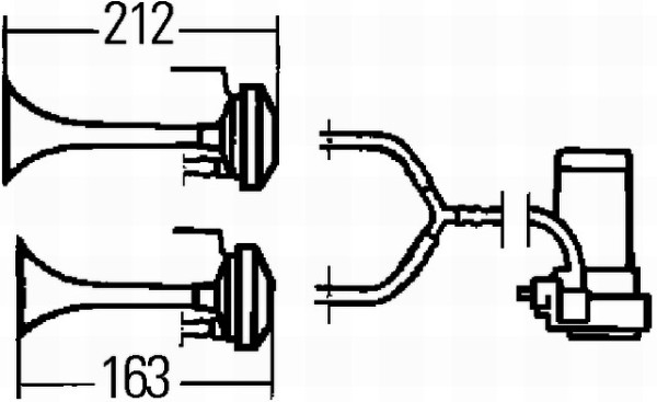 Ilustracja 3PB 003 001-651 HELLA fanfara