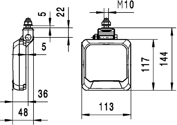 Ilustracja 1GA 995 193-011 HELLA oświetlenie pomocnicze