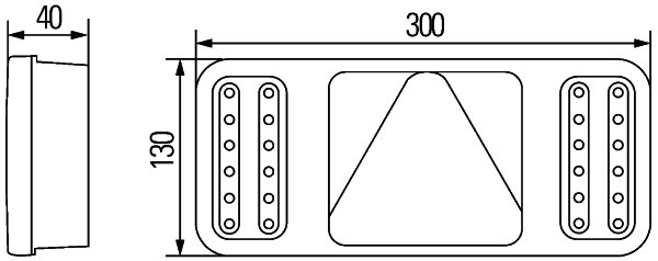 Ilustracja 2VP 345 900-091 HELLA lampa tylna zespolona