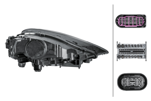Ilustracja 1EX 014 690-071 HELLA reflektor