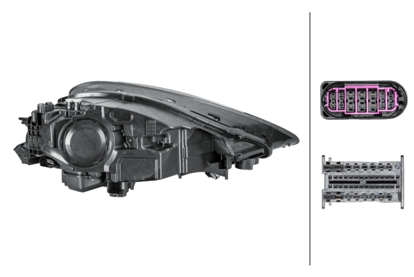 Ilustracja 1EX 014 690-031 HELLA reflektor