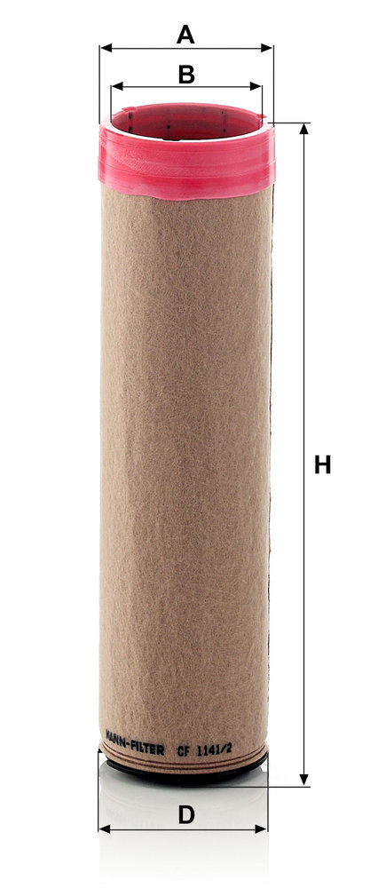 Ilustracja CF 1141/2 MANN-FILTER filtr powietrza wtórnego