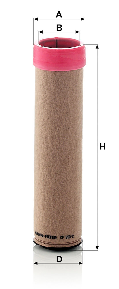 Ilustracja CF 850/2 MANN-FILTER filtr powietrza wtórnego