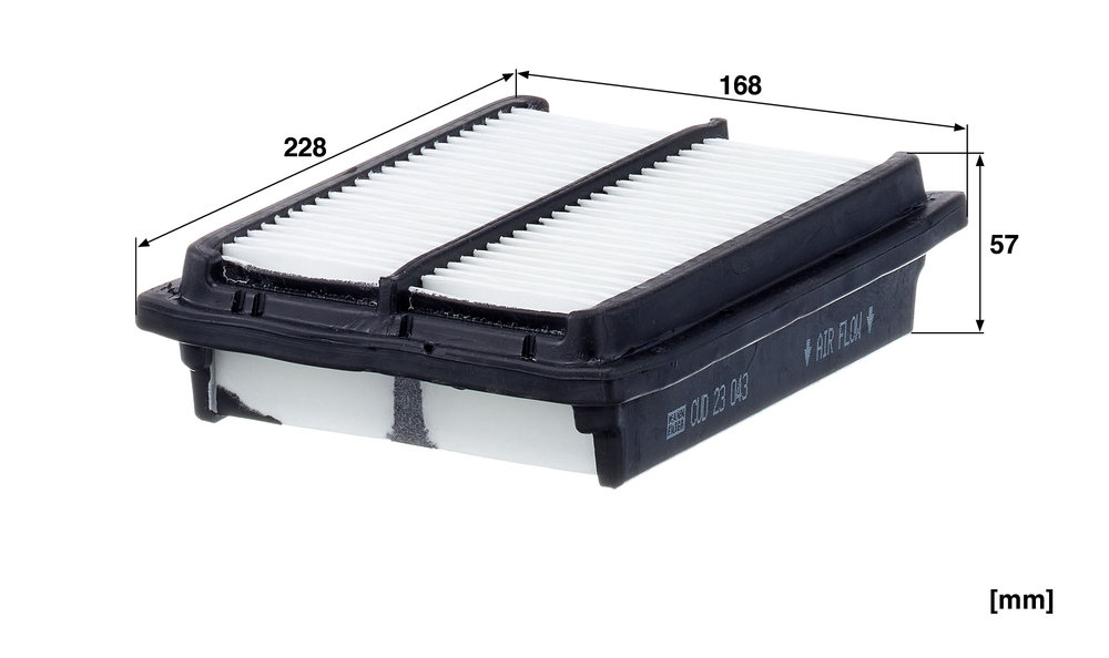 Ilustracja CUD 23 043 MANN-FILTER filtr kabinowy