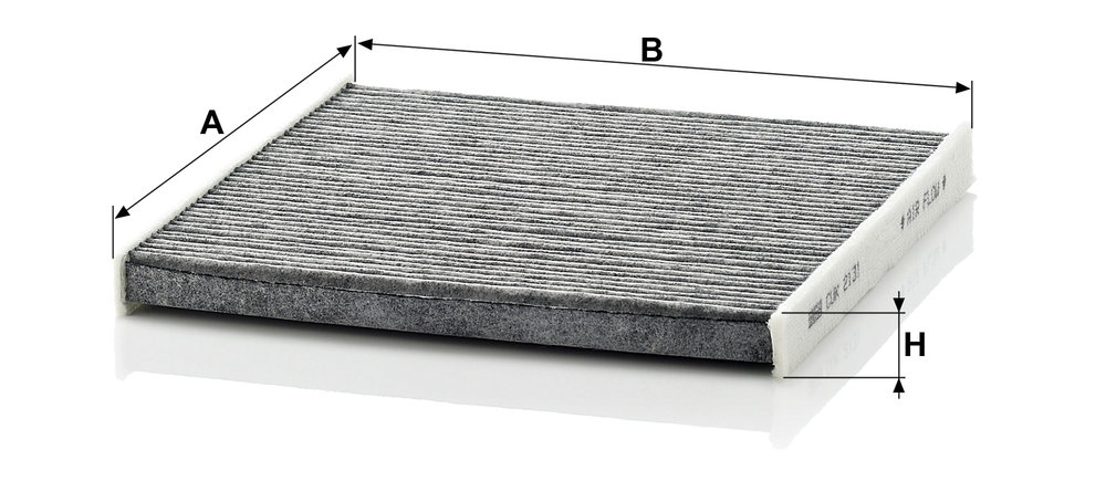 Ilustracja CUK 2131 MANN-FILTER filtr kabinowy