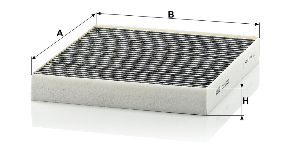 Ilustracja CUK 2252 MANN-FILTER filtr kabinowy