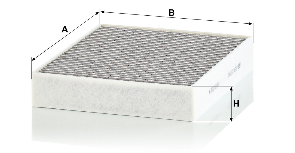 Ilustracja CUK 25 001 MANN-FILTER filtr kabinowy