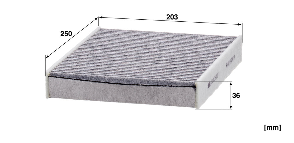 Ilustracja CUK 25 007 MANN-FILTER filtr kabinowy