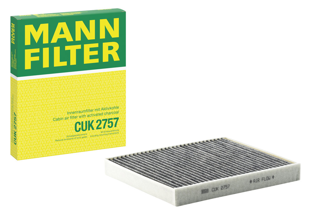 Ilustracja CUK 2757 MANN-FILTER filtr kabinowy