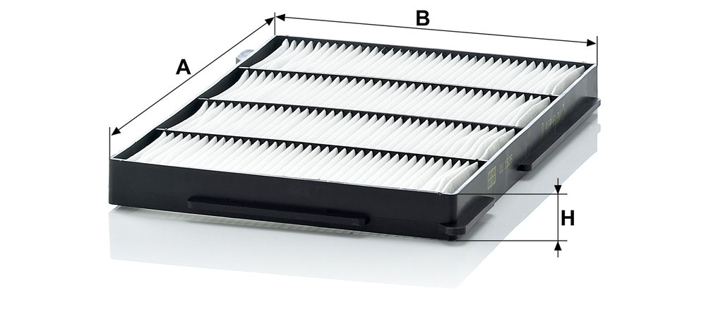 Ilustracja CU 1526 MANN-FILTER filtr kabinowy