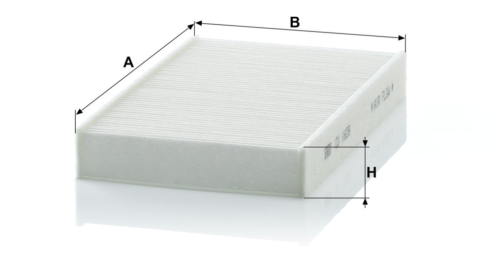 Ilustracja CU 1629 MANN-FILTER filtr kabinowy