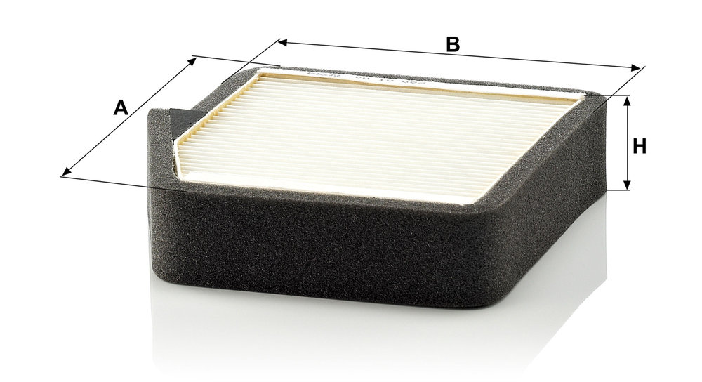 Ilustracja CU 19 002 MANN-FILTER filtr kabinowy