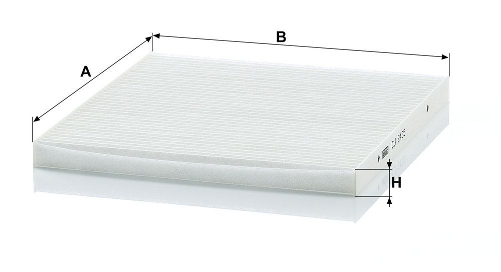 Ilustracja CU 2435 MANN-FILTER filtr kabinowy