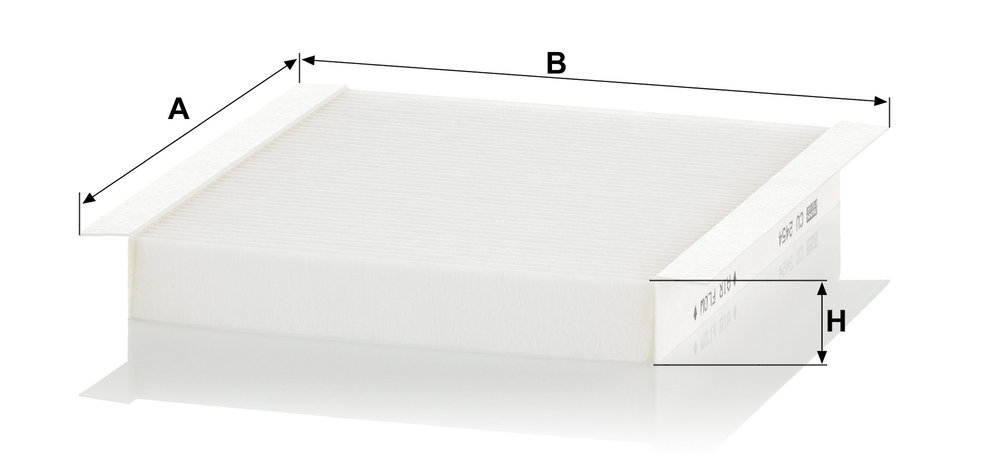 Ilustracja CU 2454 MANN-FILTER filtr kabinowy