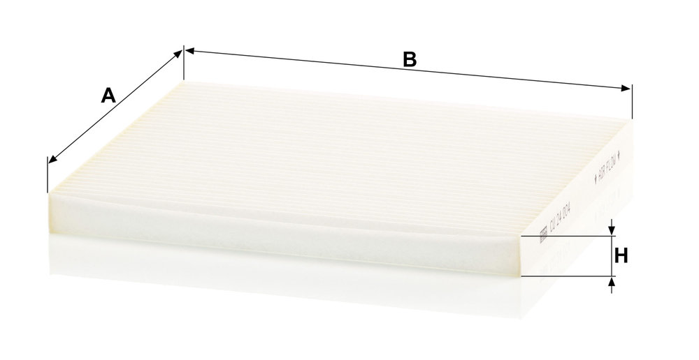 Ilustracja CU 24 004 MANN-FILTER filtr kabinowy