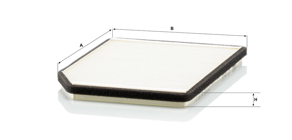 Ilustracja CU 2525 MANN-FILTER filtr kabinowy
