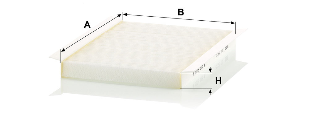 Ilustracja CU 2532 MANN-FILTER filtr kabinowy