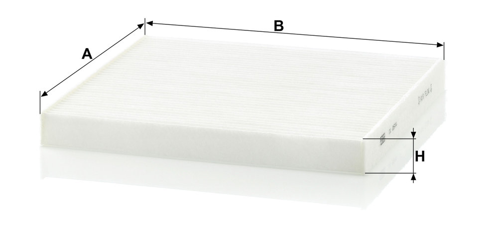 Ilustracja CU 2544 MANN-FILTER filtr kabinowy