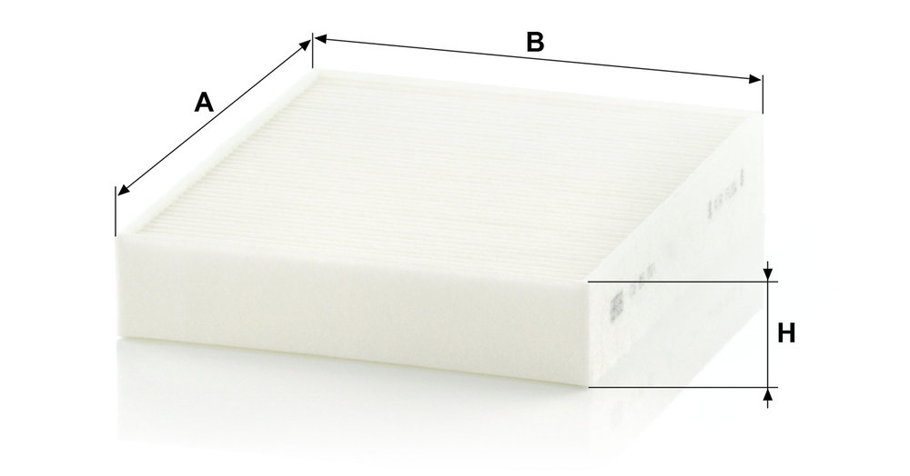 Ilustracja CU 25 001 MANN-FILTER filtr kabinowy