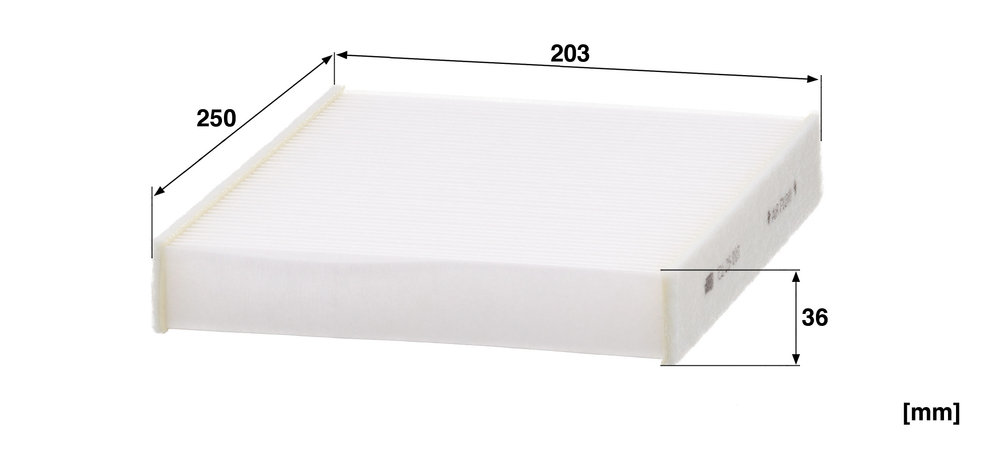 Ilustracja CU 25 007 MANN-FILTER filtr kabinowy