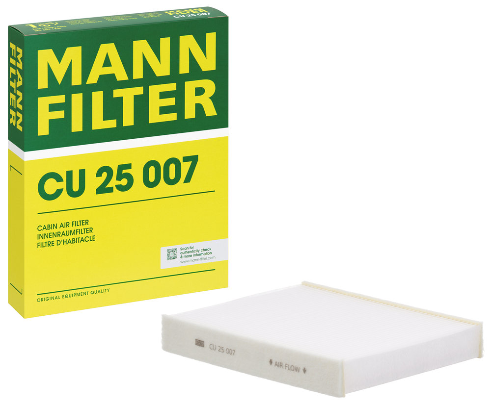 Ilustracja CU 25 007 MANN-FILTER filtr kabinowy