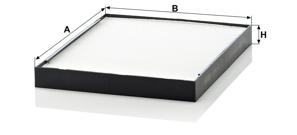 Ilustracja CU 2634 MANN-FILTER filtr kabinowy
