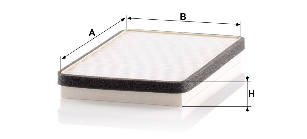 Ilustracja CU 2650 MANN-FILTER filtr kabinowy