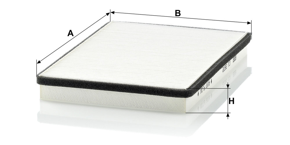 Ilustracja CU 2672 MANN-FILTER filtr kabinowy