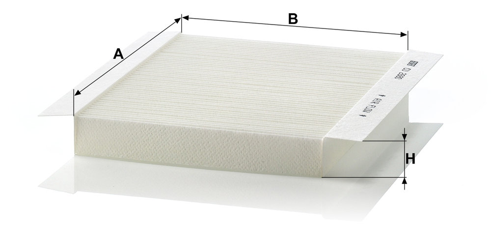 Ilustracja CU 2680 MANN-FILTER filtr kabinowy