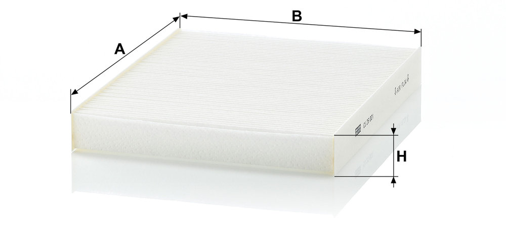 Ilustracja CU 26 001 MANN-FILTER filtr kabinowy