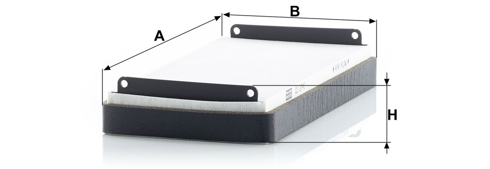 Ilustracja CU 2745-2 MANN-FILTER filtr kabinowy