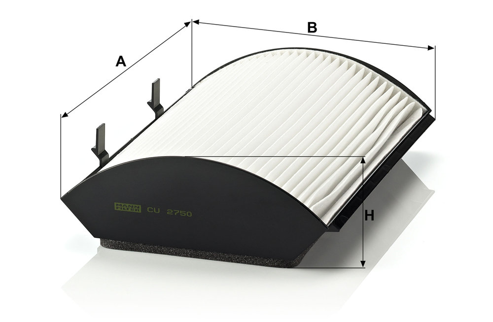 Ilustracja CU 2750 MANN-FILTER filtr kabinowy