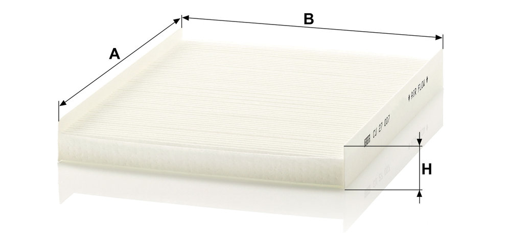 Ilustracja CU 27 007 MANN-FILTER filtr kabinowy
