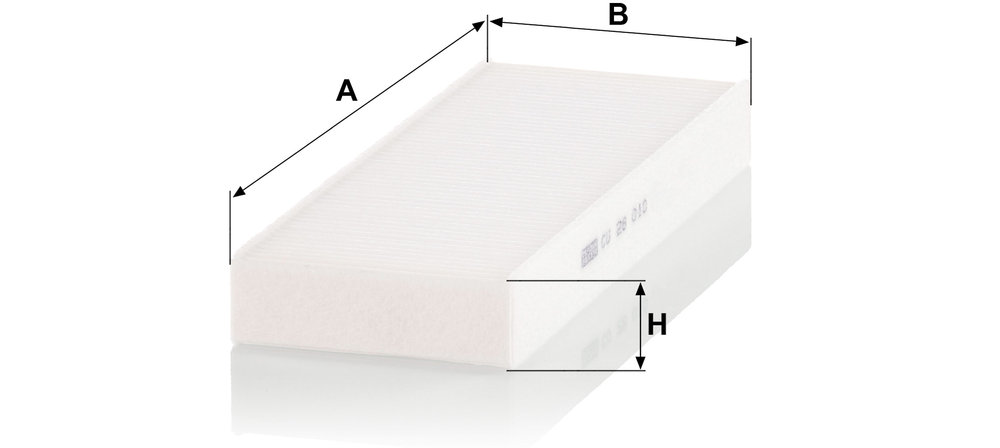 Ilustracja CU 28 010 MANN-FILTER filtr kabinowy