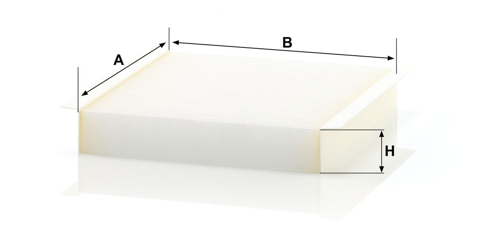 Ilustracja CU 2040 MANN-FILTER filtr kabinowy