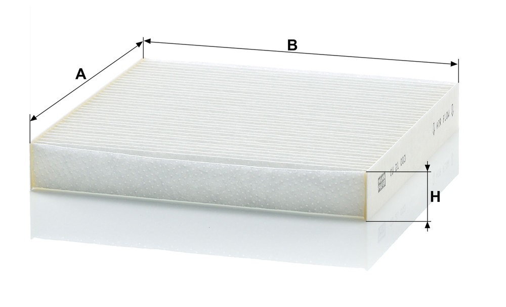Ilustracja CU 21 003 MANN-FILTER filtr kabinowy