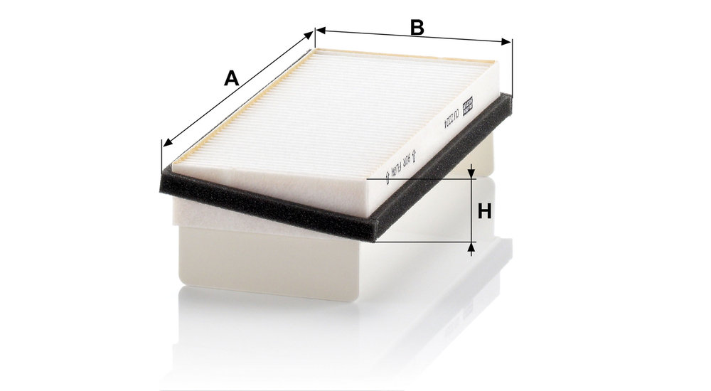 Ilustracja CU 2224-2 MANN-FILTER filtr kabinowy