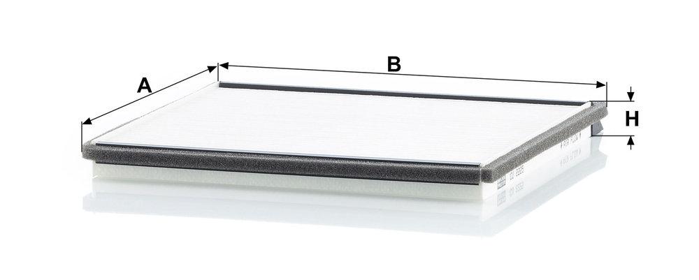 Ilustracja CU 2225 MANN-FILTER filtr kabinowy