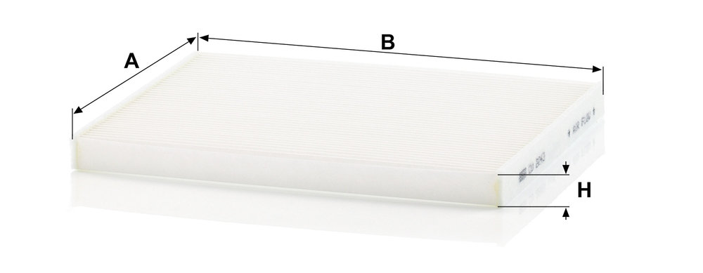 Ilustracja CU 2243 MANN-FILTER filtr kabinowy