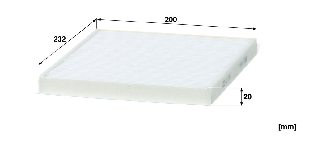 Ilustracja CU 2330 MANN-FILTER filtr kabinowy