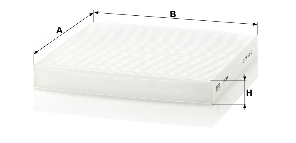 Ilustracja CU 2358 MANN-FILTER filtr kabinowy