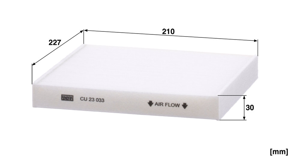 Ilustracja CU 23 033 MANN-FILTER filtr kabinowy
