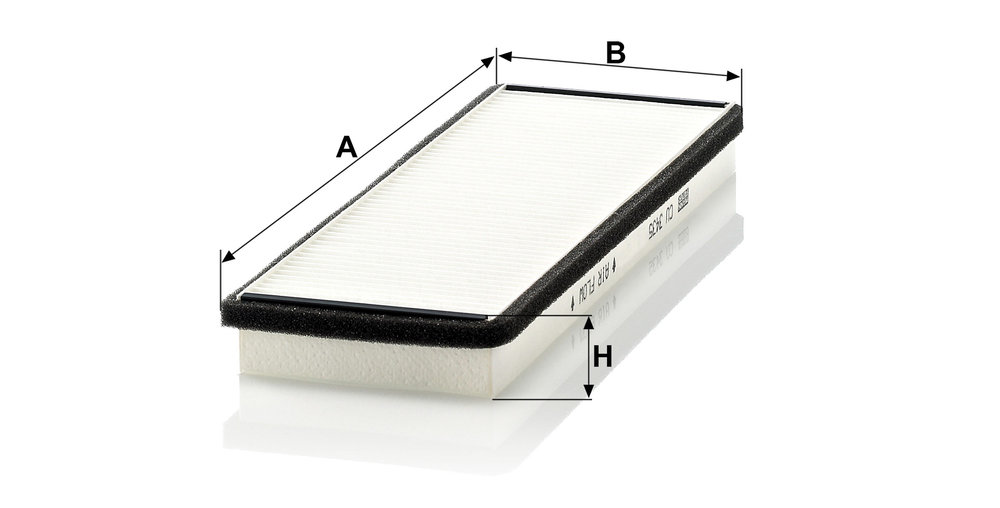 Ilustracja CU 3435 MANN-FILTER filtr kabinowy