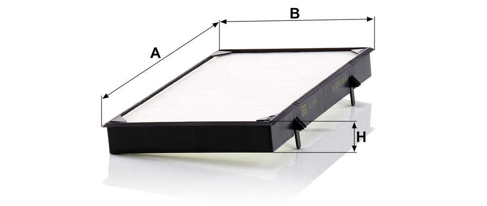 Ilustracja CU 3454 MANN-FILTER filtr kabinowy