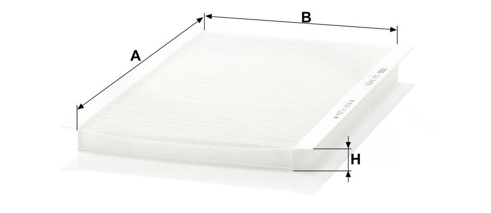 Ilustracja CU 3455 MANN-FILTER filtr kabinowy