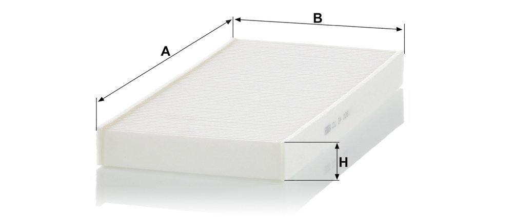 Ilustracja CU 34 008 MANN-FILTER filtr kabinowy