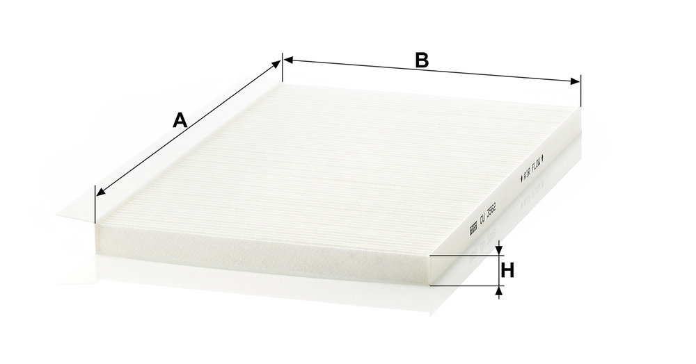 Ilustracja CU 3562 MANN-FILTER filtr kabinowy