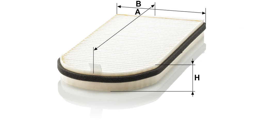 Ilustracja CU 3642-2 MANN-FILTER filtr kabinowy