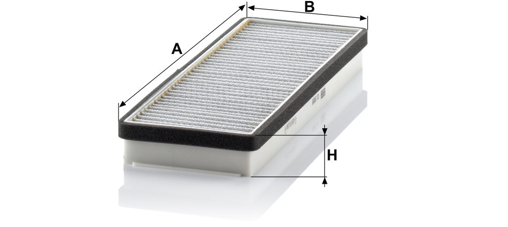 Ilustracja CU 3855 MANN-FILTER filtr kabinowy
